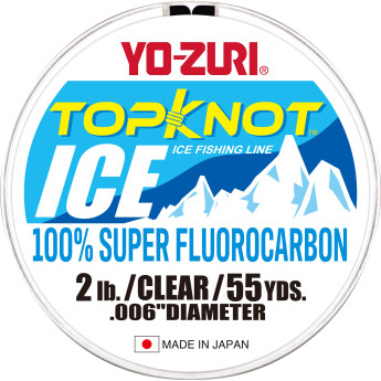 Леска YO-ZURI TOPKNOT ICE FLUORO100% 55YD 6Lbs (0.254mm)